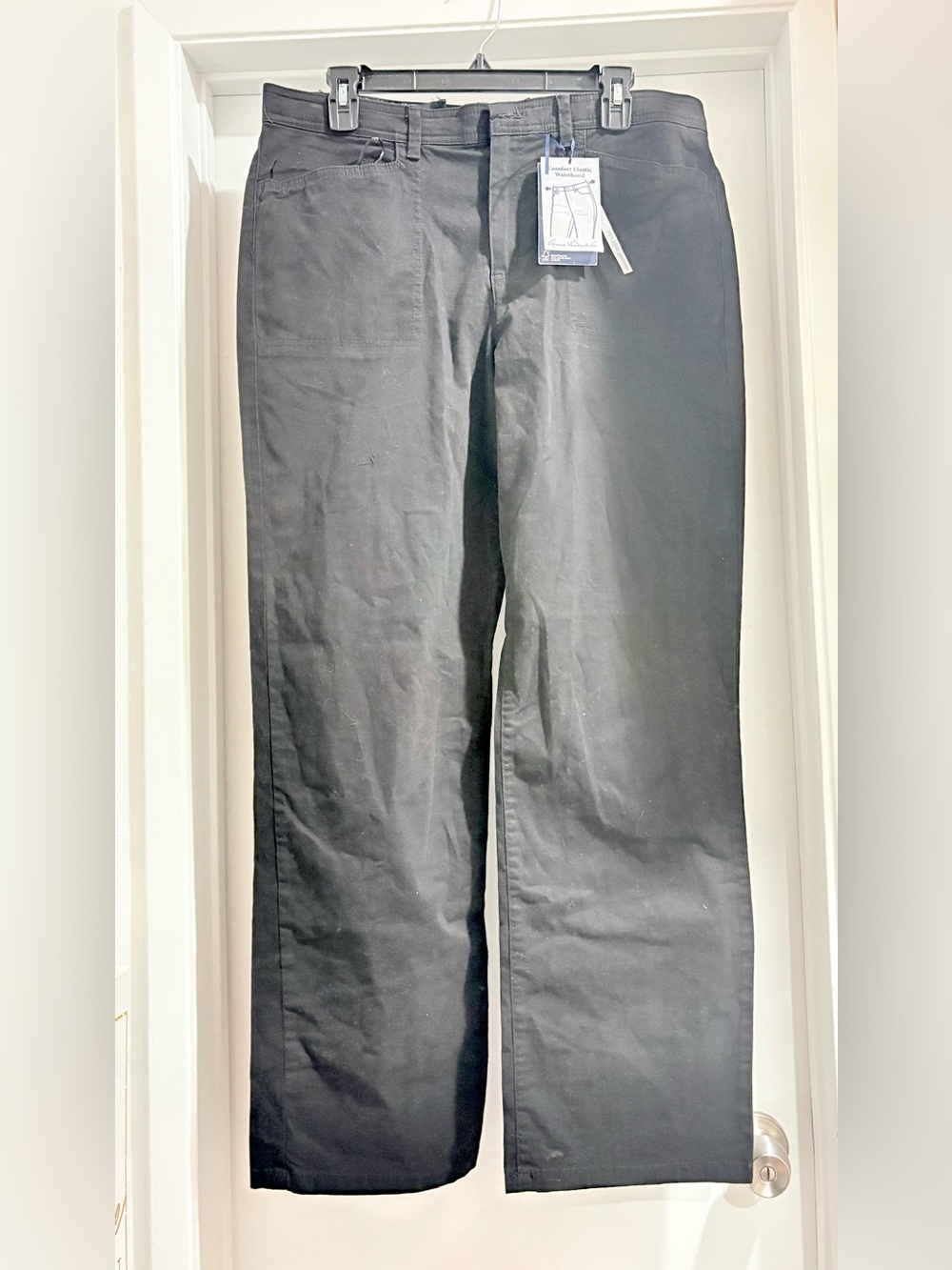 Gloria Vanderbilt Black Straight-Leg Women's Pants